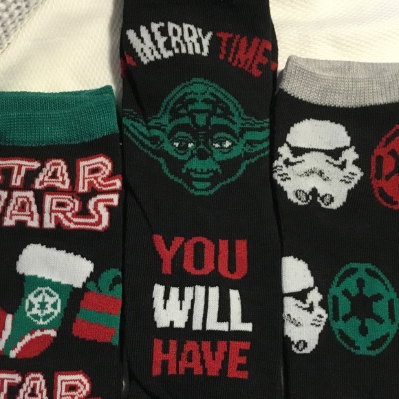 Star Wars Christmas Themed Ankle Socks | 3 Pairs | NWOT - Picture 4 of 6